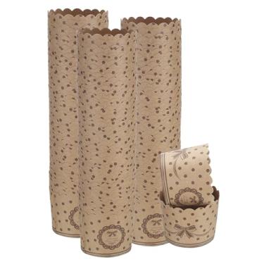 Imagem de HARFINGTON 150 peças de copos de papel para assar, 170 g, papel kraft marrom, forros, cupcake, à prova de gordura, embalagens descartáveis a granel para casamento, aniversário, formatura, bolinhas