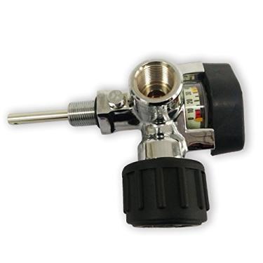 Imagem de Acecare Válvula de tanque PCP 30Mpa 300Bar SCBA Válvula de tanque para rifle de ar Scuba PCP Paintball com calibre M18*1,5