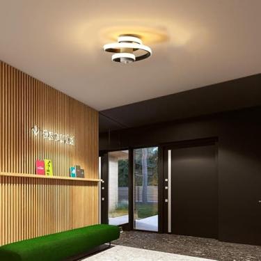 Imagem de Luminária De Teto Plafon Led Moderna Lustre para Corredor Sala Quarto Cozinha (D34 Preto (23x23x12))