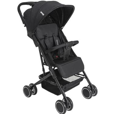 Imagem de Carrinho de Bebe Berço Passeio Compacto Kiddo Mascote Preto
