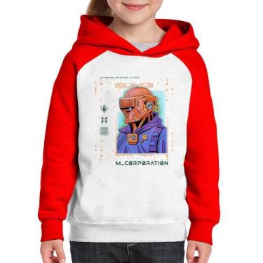 Imagem de Moletom Infantil Metaverse Corporation - Foca na Moda, Branco, Vermelh