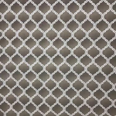 Imagem de Tecido Jacquard Cotone Estampado Arabesco Cinza - 1,40m de Largura - F