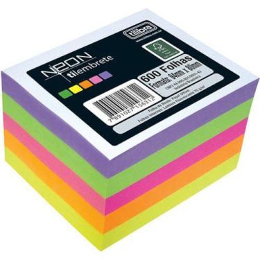 Imagem de Bloco Tilembrete Neon 600 Folhas Tilibra, Unico