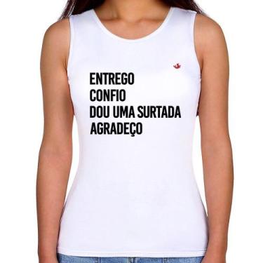 Imagem de Regata Feminina Dou uma surtada - Foca na Moda, Branco, GGG