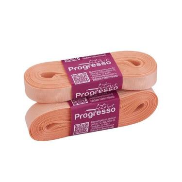 Imagem de Fita Gorgurão Progresso 15mm nº3 - 10m Cor 392 Salmon - 01 unidade - F