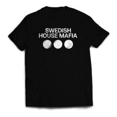 Imagem de Camiseta Masculina Swedish House Mafia Novidade - SEMPRENALUTA, Preto,