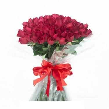 Imagem de Buquê Luxo com 100 Rosas Vermelhas  - DFLORES