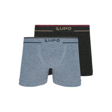 Imagem de Kit com 2 Cuecas Boxer Lupo 733-004 Colorido, Cinza, GG