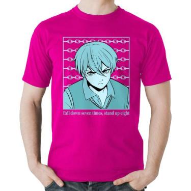 Imagem de Camiseta Algodão Fall Down Seven Times, Stand Up Eight - Foca na Moda,