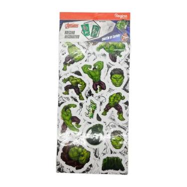 Imagem de Cartela Adesiva - Hulk - 12 unidades - Regina - Rizzo