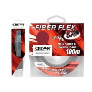 Imagem de Linha Multifilamento Fiber Flex 8x 100mts  Crown 0,18mm