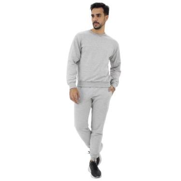 Imagem de Conjunto de Moletom Quente Masculino Casaco + Calça Cinza - Di Nuevo, 