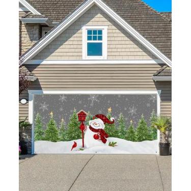 Imagem de Capa de banner de porta de garagem Cantando no Natal 183x396cm - Singi