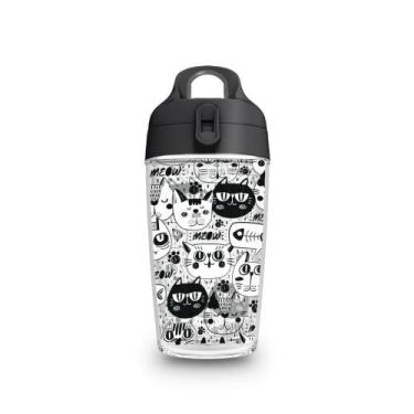Imagem de Garrafa Fit HX70  Gatos P/B - helsim