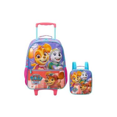 Imagem de Kit Patrulha Canina G Skye Mochila Rodas + Lancheira - Xeryus