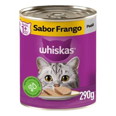 Imagem de Whiskas Lata Patê p/Gatos Adultos Frango 290g