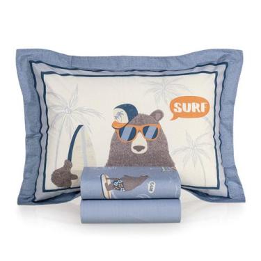 Imagem de Jogo Cama Casal 200 Fios Karsten Surf Azul