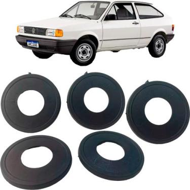 Imagem de Kit 5 PeÇAs CalÇO Da Manivela Gol Quadrado Preto 85 88 89 90 A 95 - GR