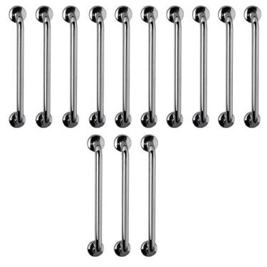 Imagem de Barra de Apoio 60cm Aço Inox Kit 13 Unidades Criança Idoso Gestante De