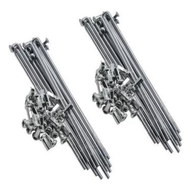 Imagem de 2 Jogos Raio 4mm Cromado Cg 125 83/99 - KRM