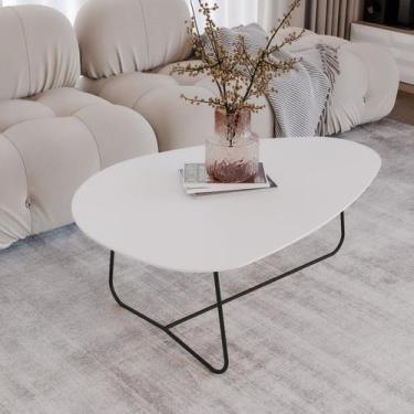 Imagem de Mesa de Centro Trude Organica 35cm X 90cm X 60cm - Previlege