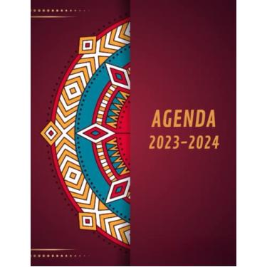 Imagem de agenda 2023 2024 settimanale verticale: calendario Pianificatore giornaliera mensile weekly planner 2 Anni 24 mesi da Gennaio 2023 a Dicembre 2024 380 pagine