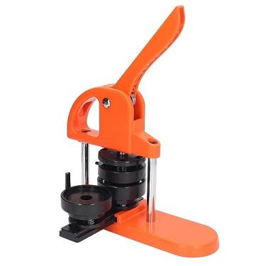 Imagem de Criador de botões, Kit de máquina de prensagem de botões DIY Destacável com 400 peças de botão e ferramenta de corte de papel, Criador de crachás em ABS para botões caseiros (25mm)