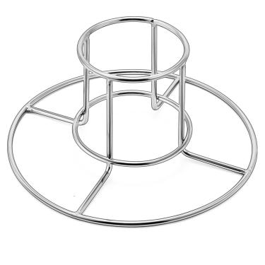 Imagem de E-far Suporte de galinha de lata de cerveja para forno de defumador de churrasqueira, suporte de frango vertical de aço inoxidável para torrefador de frango inteiro, grau alimentício e rack não tóxico