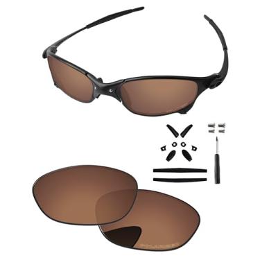 Imagem de PapaViva Lentes de substituição, kits de borracha, chave de fenda e parafusos para óculos de sol Oakley Juliet 55 mm, Cobre marrom, Juliet