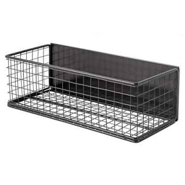 Imagem de Ganydet Cesta Magnética, Prateleira Magnética para Geladeira, Porta-Tempero Magnético, Suporte Organizador Magnético de Malha de Arame, Acessórios para Escritório, Cozinha, Sala de (9,44" X 4" X 3,14"