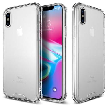 Imagem de Capa para iPhone Xs da rooCASE, capa para iPhone X, Plexis ultrafina e leve, capa de policarbonato TPU projetada para Apple iPhone XS (2018) / iPhone X (2017), transparente