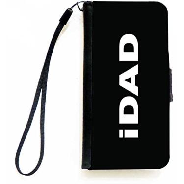 Imagem de Rikki Knight iDad em capa carteira flip preta iPhone com aba magnética para Apple iPhone 5c
