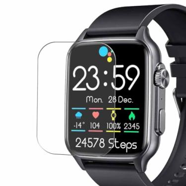 Imagem de Puccy Pacote com 3 protetores de tela, compatível com smartwatch NONGAMX KT64 5.1 cm Smart Watch TPU Film Guard (não protetores de vidro temperado)