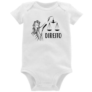 Imagem de Body Bebê Direito - Foca na Moda, Branco, G