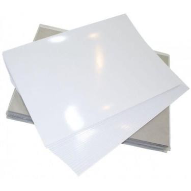 Imagem de Papel Foto Fotográfico Adesivado A4 Glossy Brilho 90g Premium Resisten