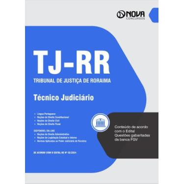 Imagem de Apostila TJ-RR 2024 - Técnico Judiciário - Nova Concursos