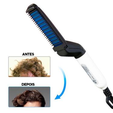 Imagem de Pente Eletrico Chapinha Modela Cabelo Longo E Curto - MODELADOR