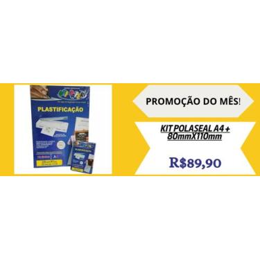 Imagem de KIT POLASEAL A4 + PEQ 80mmX110mm - OFF PAPER