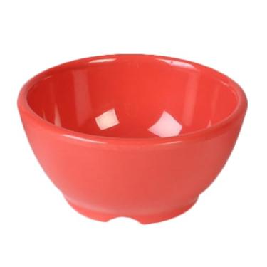 Imagem de A-to-Z Supply CR5804RD Tigela de sopa, 283 g, 11 cm de diâmetro, resistente à quebra, pode ser lavada na lava-louças, melamina, laranja, sem BPA, NSF, pacote com 12