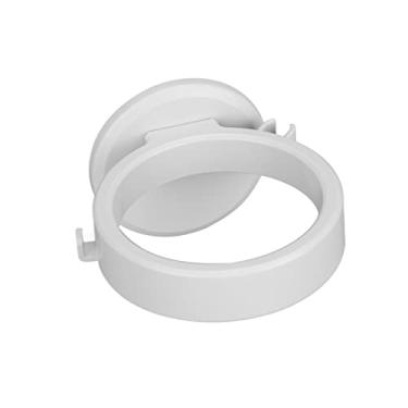Imagem de Suporte de secador de cabelo, suporte de secador de cabelo de parede em ABS, organizador de ferramentas para cabelo autoadesivo, cabide de secador de cabelo que economiza espaço
