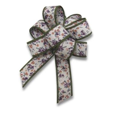 Imagem de Laço Prático Mágico Floral Em Rolo. Rende 15 Laços (3 Rolos) - Fitas R
