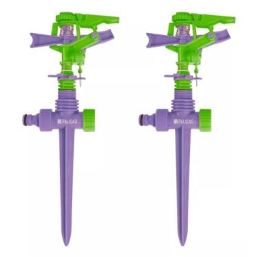 Imagem de Kit c/ 2 Aspersor Irrigador Setorial Para Jardim Horta Canteiro PALISA