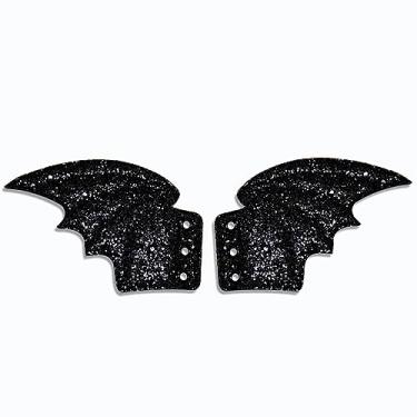 Imagem de Tênis fashion fofo voador preto grande morcegos asas menino menina festa de Halloween morcegos sapato asas diy decorações super asas velho novo esporte sapatos presente corredor bordado asa de morcego