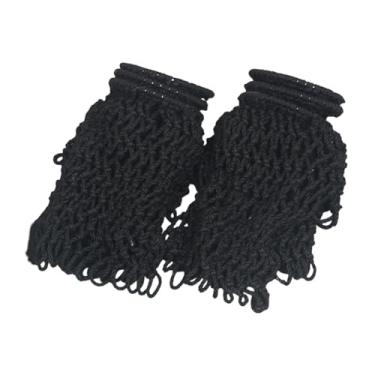 Imagem de oshhni Bolsos de rede de tabela de sinuca de 6x Conjunto de redes de algodão Acessórios para mesa de bilhar de lazer substituição de esportes de lazer, Preto