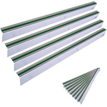 Imagem de Kit 25 Expositor De Preço Etiqueta Adesiva Modelo L Gondola 60x4cm