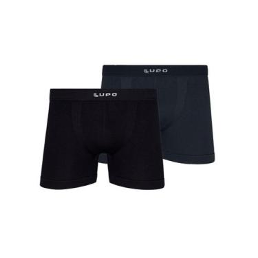Imagem de Kit com 2 Cuecas Boxer Lupo 661-001 Colorido, Cinza, XG