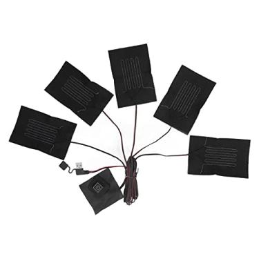 Imagem de MUNEFE 5 EM 1 PANTELA DE TOTO ELÉTRICO DO RECETO, ROPOS ELÉTRICOS PADRES DE AQUECIMENTO, 3 ENGRAÇÕES TEMPERATURA AJUSTÁVEL ASSBAÇÃO AQUECIMENTO DE AQUECIMENTO DE FIBRA COMPOST