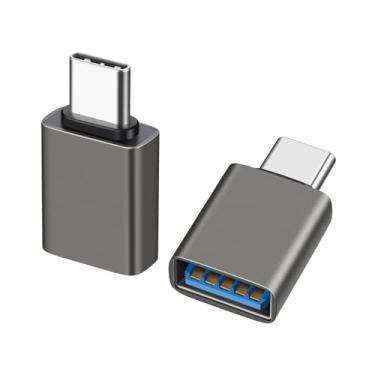 Imagem de Adaptador USB C macho para USB A fêmea OTG (pacote com 3), USB 3.2 GEN2 10Gbps dados de alta velocidade PD 60W carregamento rápido para iMac, MacBook Pro/Air, iPhone 16 15, iPad, Microsoft Surface,
