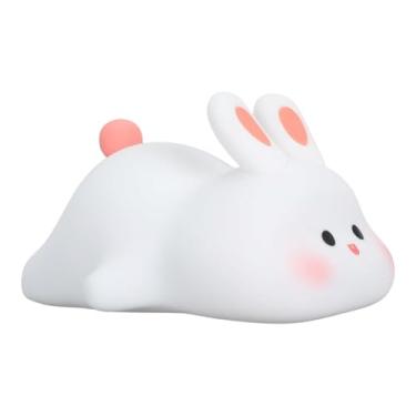 Imagem de Kehome, Luminária Abajur Coelho Silicone Infantil Touch Luz de Toque