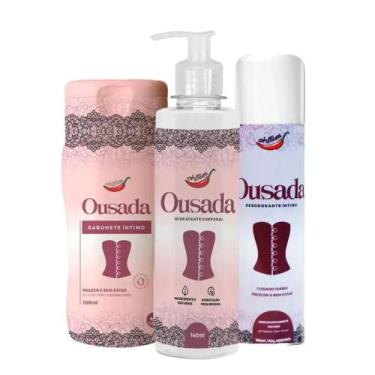 Imagem de Kit com Ousada Sabonete Íntimo Ousada Hidratante Corporal e Ousada Des